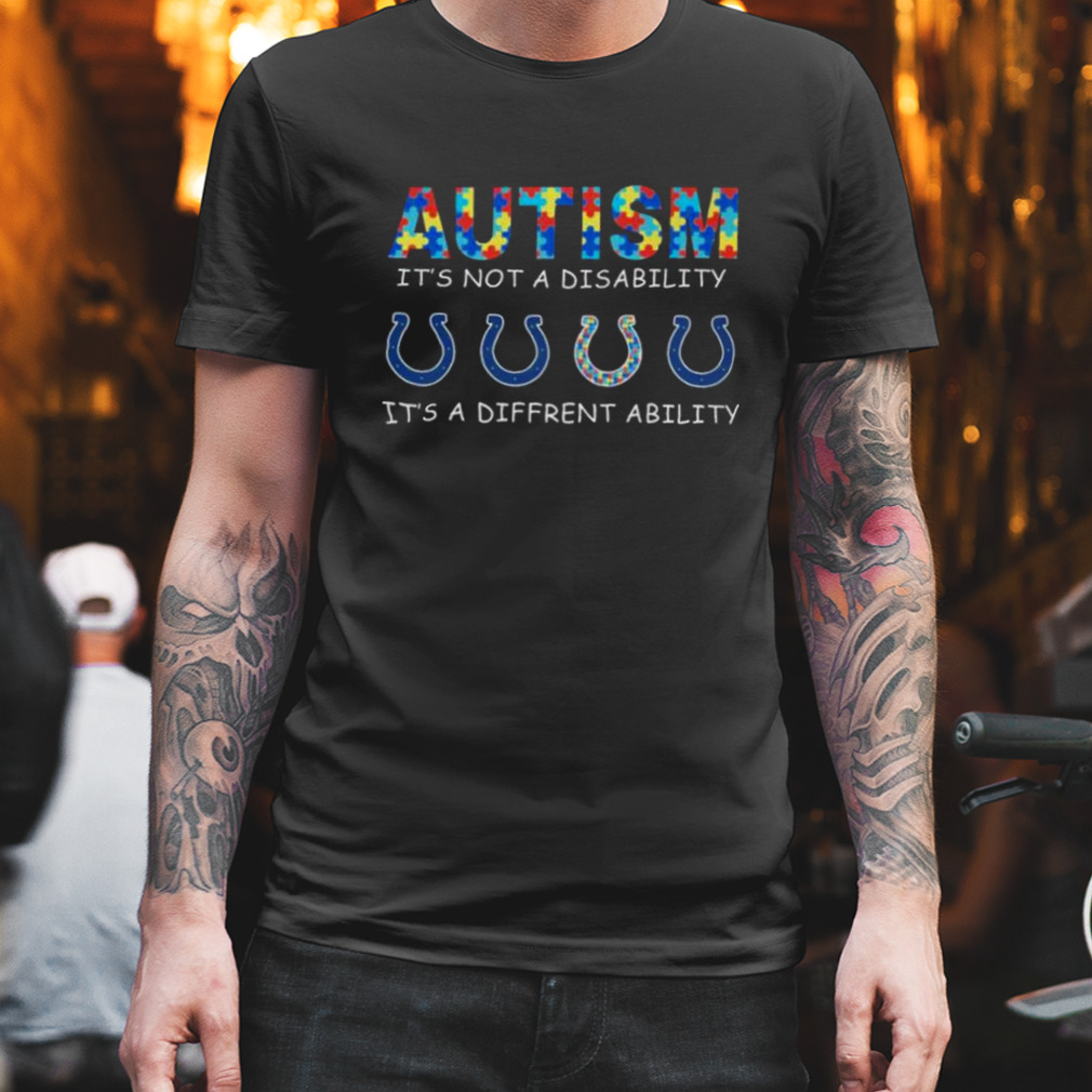 Indianapolis Colts Autism It’s Not A Disability It’s A Different Ability shirt