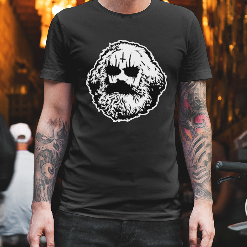 Karl Marx in Black Metal Corpse Paint T-Shirt