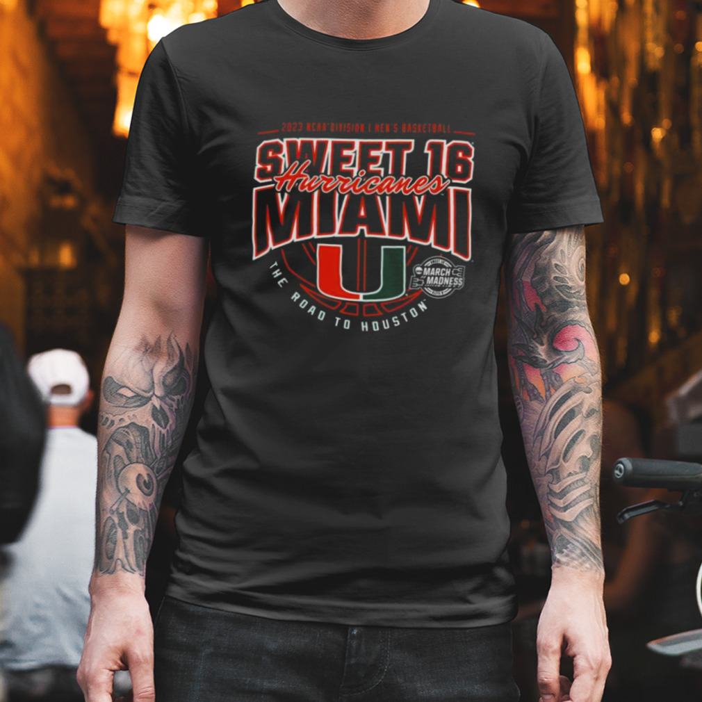 Miami Hurricanes Sweet 16 2023 NCAA Division I men’s Basketball Kansas City D I M shirt