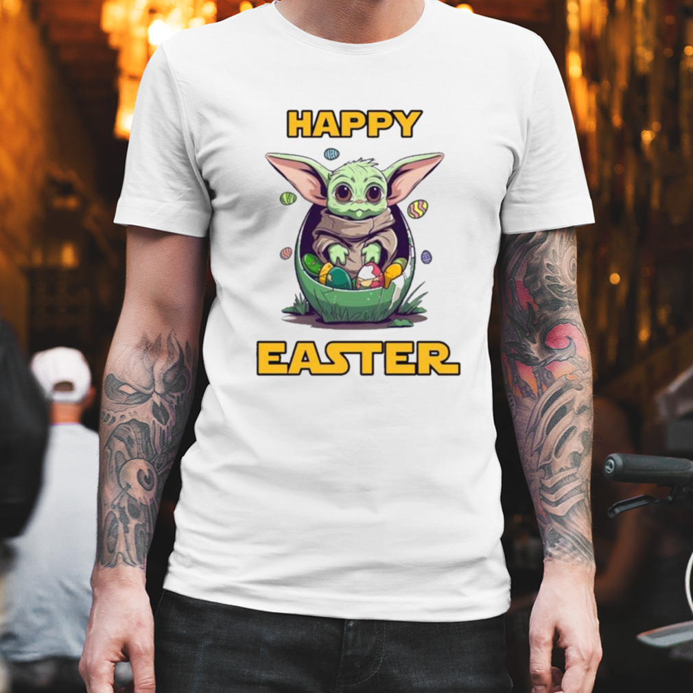 Baby Yoda Happy Easter 2023 shirt