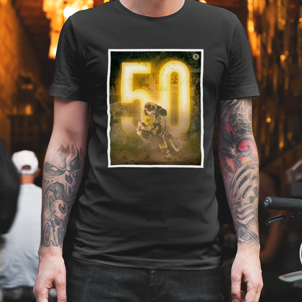 David Pastrnak Boston Bruins 50 Goals - Season In Boston Bruins History Fan  Gifts T-Shirt - Binteez