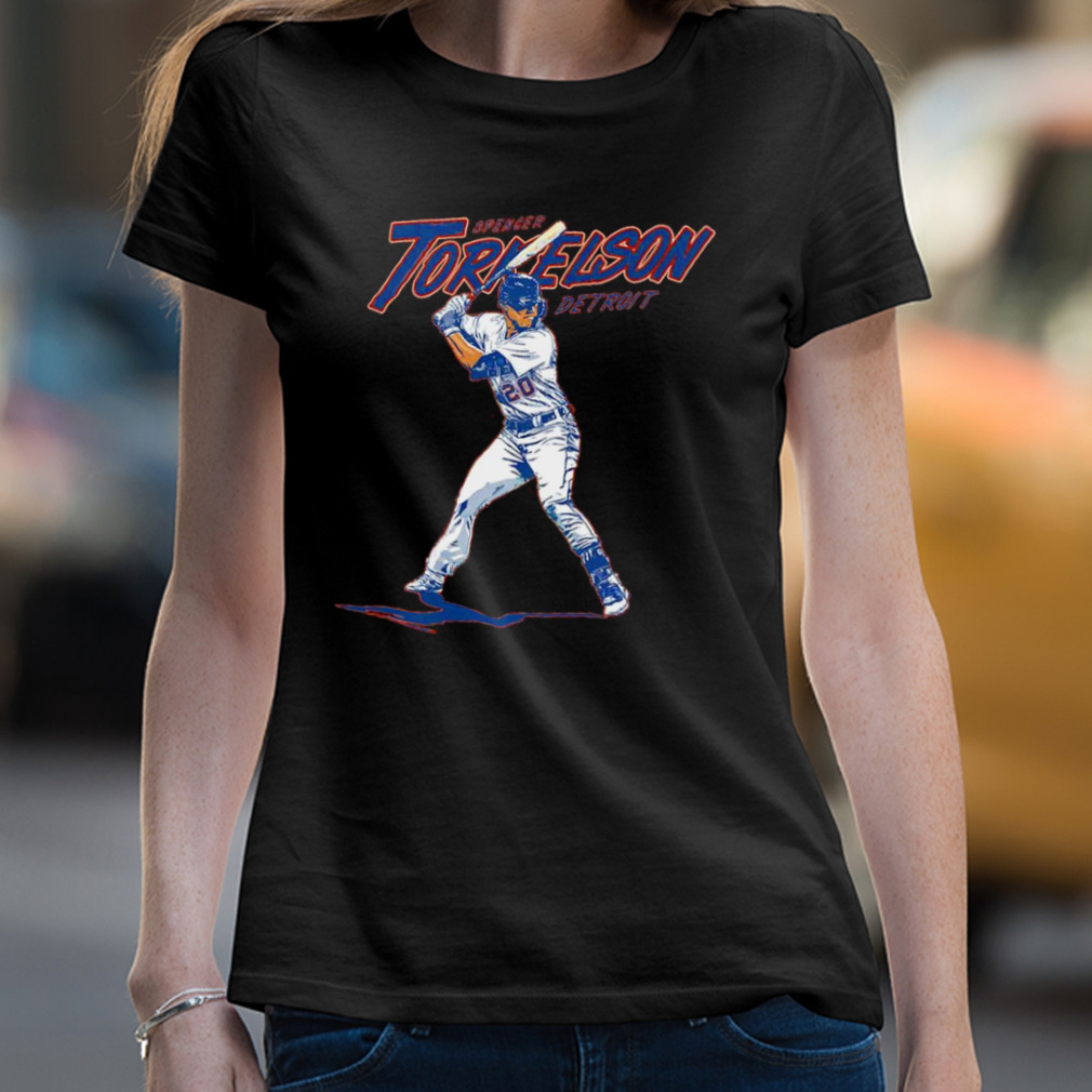 Spencer Torkelson At Bat MLBPA T-shirt, Detroit Baseball Apparel