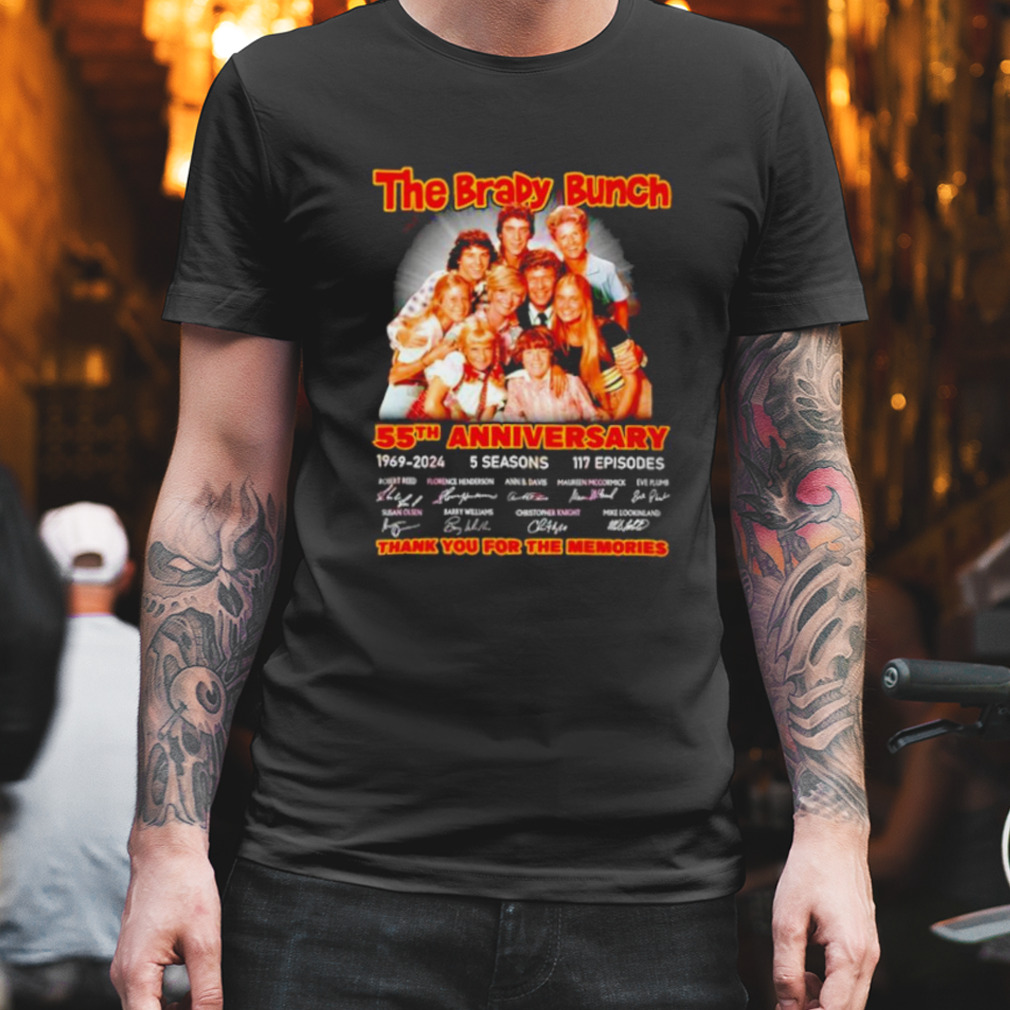 The Brady Bunch 55th Anniversary 1969 2024 thank you for the memories shirt