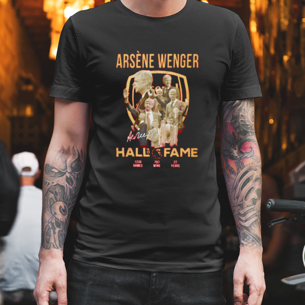 Arsene Wenger Hall of fame signautre shirt