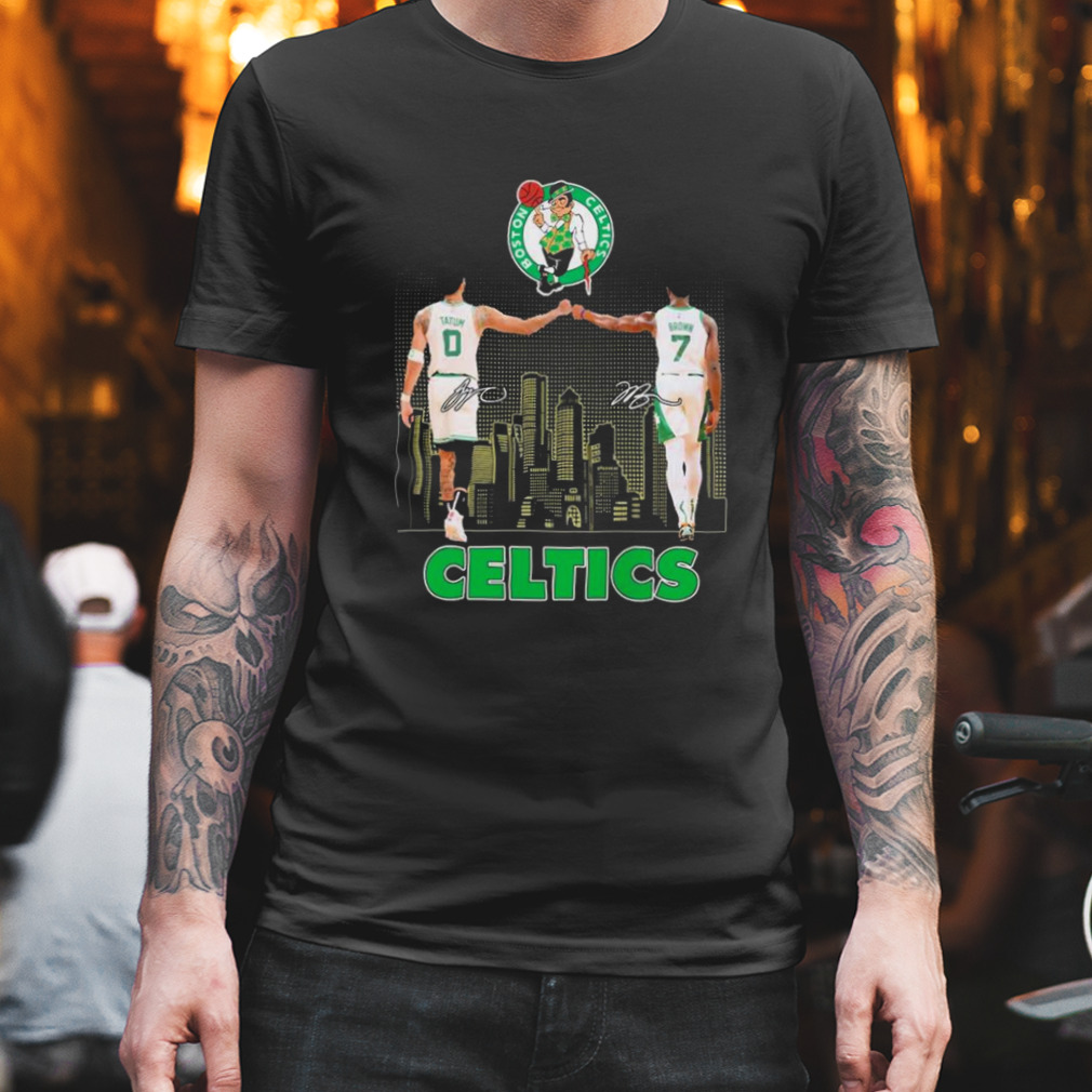 Celtics Tatum And Brown City Signature Boston Celtics Shirt