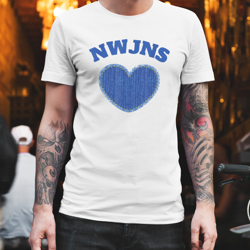 Funny Newjeans Blue Heart shirt