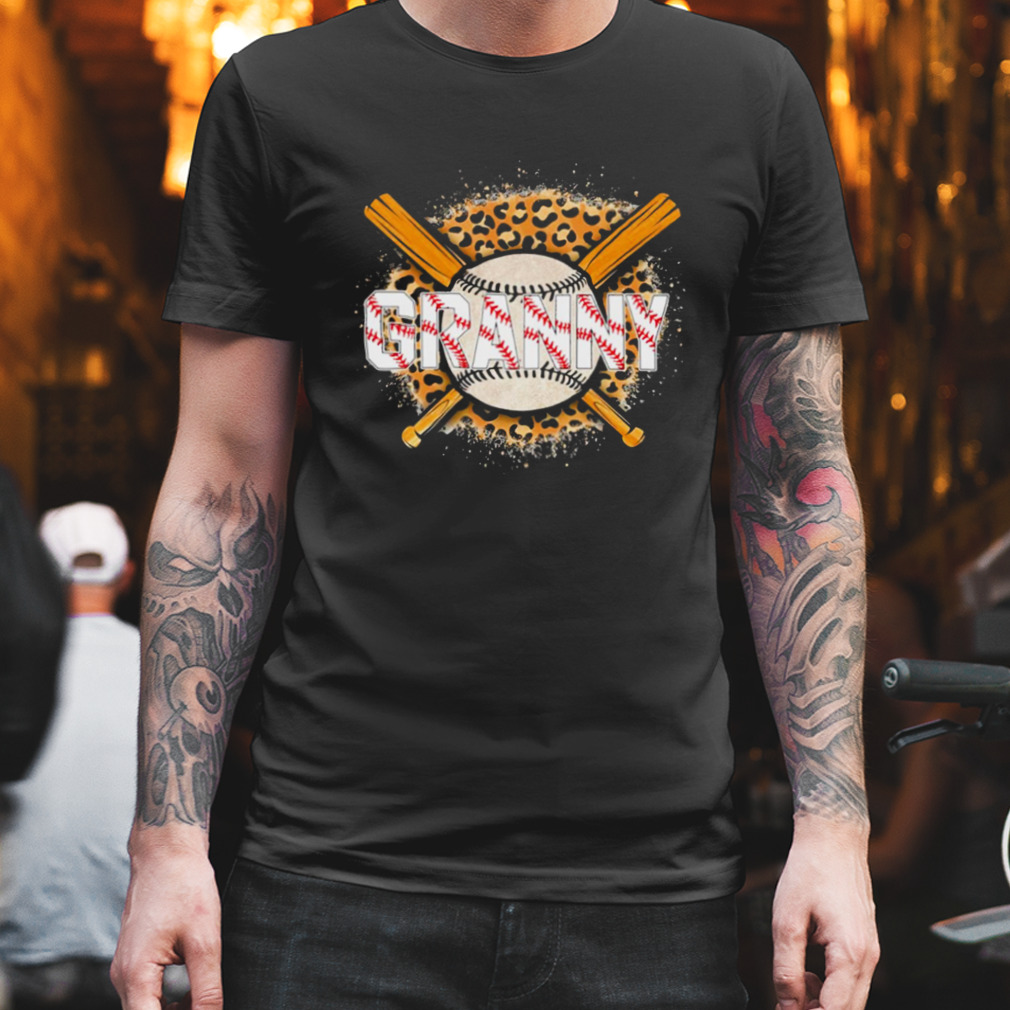 Leopard Baseball Bat Gramma Shirt
