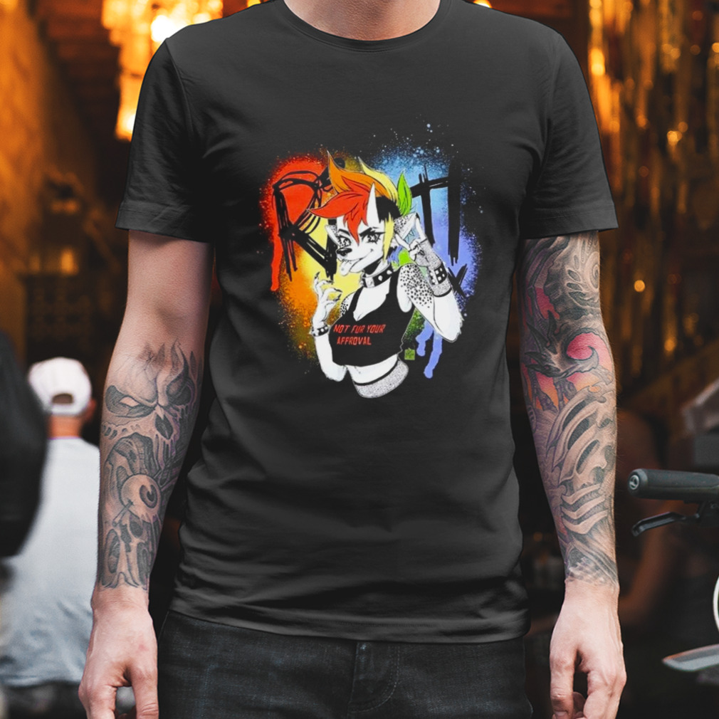 Riot rainbow jackal shirt