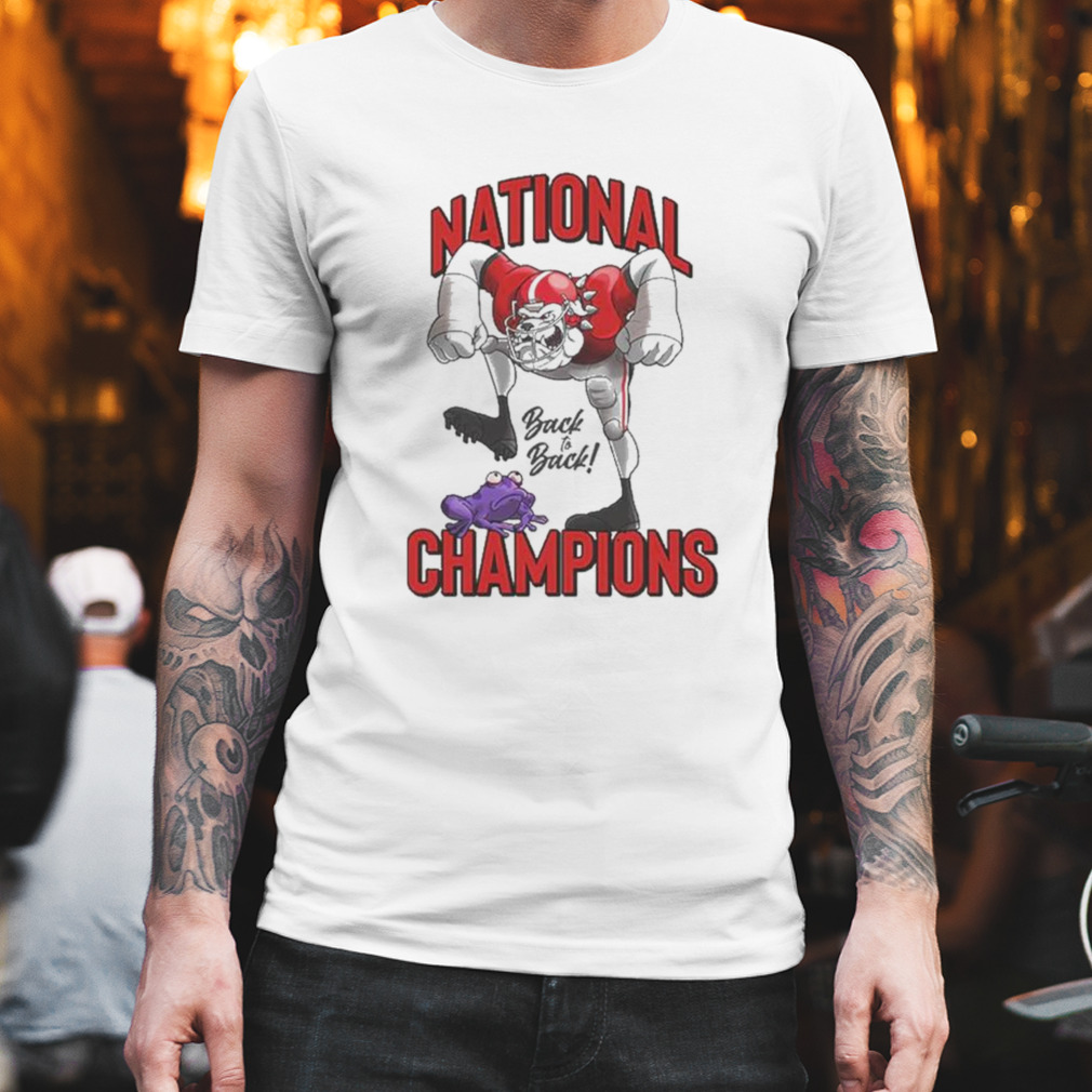 Georgia bulldogs 2022 2023 national champions back to back shirt