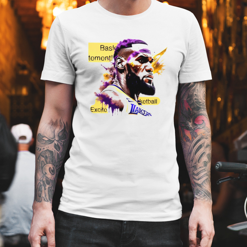 LeBron James’ Los Angeles Lakers Basketball Excitement shirt