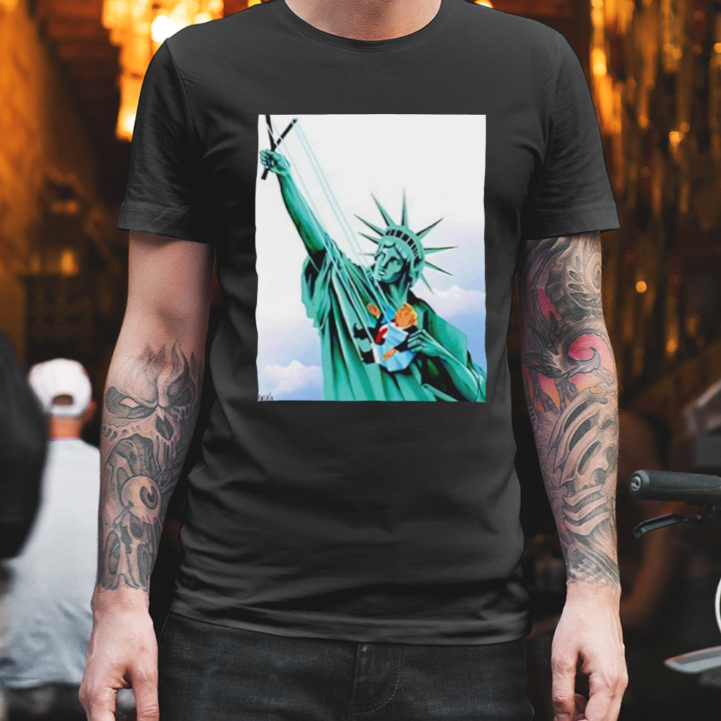Statue Of Liberty Getting Rid of Donald Trump shirt