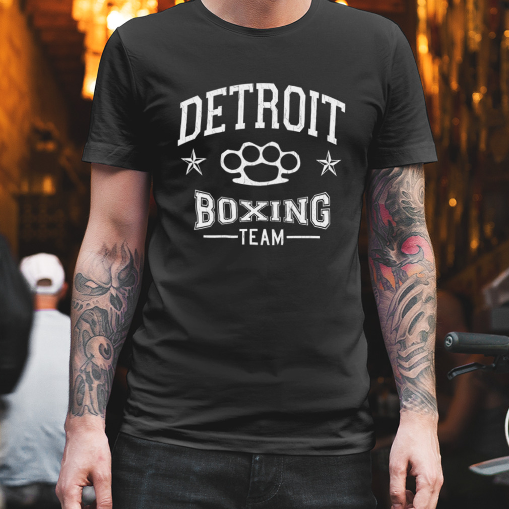 Detroit Boxing Team Vintage Distressed Design shirt