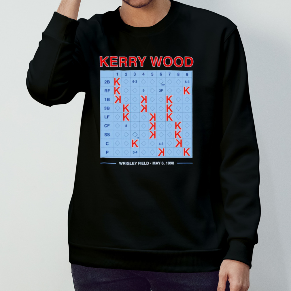 Kerry Wood 20 Strikeout Scorecard Shirt, hoodie, sweater, long