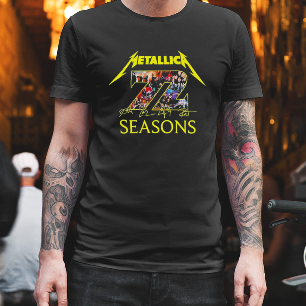 Metallica 72 Season Memory signatures shirt