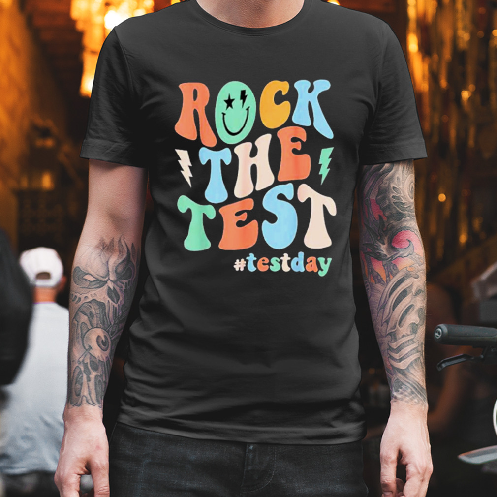 Rock the test testing day retro shirt