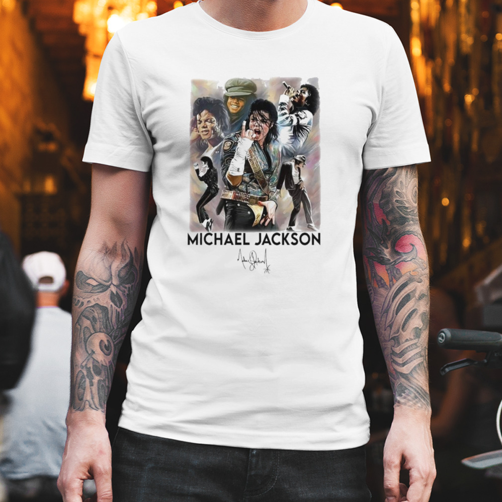 michael jackson music American signatures shirt