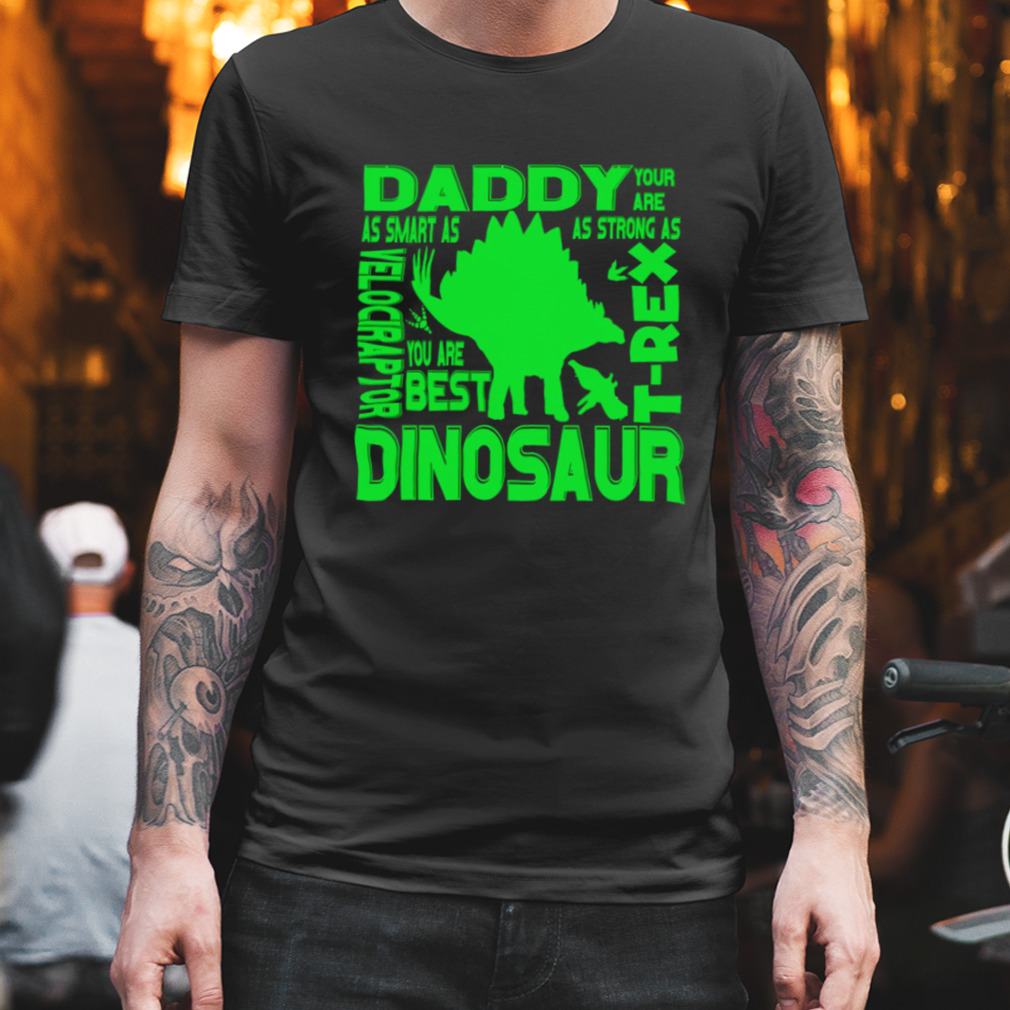 Funny Dad T Rex Daddy Velociraptor Dinosaur Gift shirt