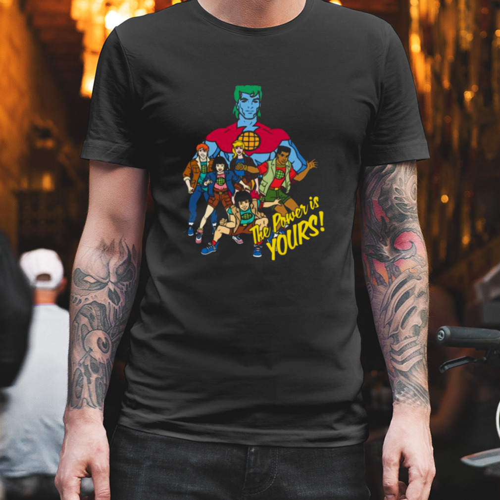 Group Graphic The Power Is Yours Captain Planet shirt