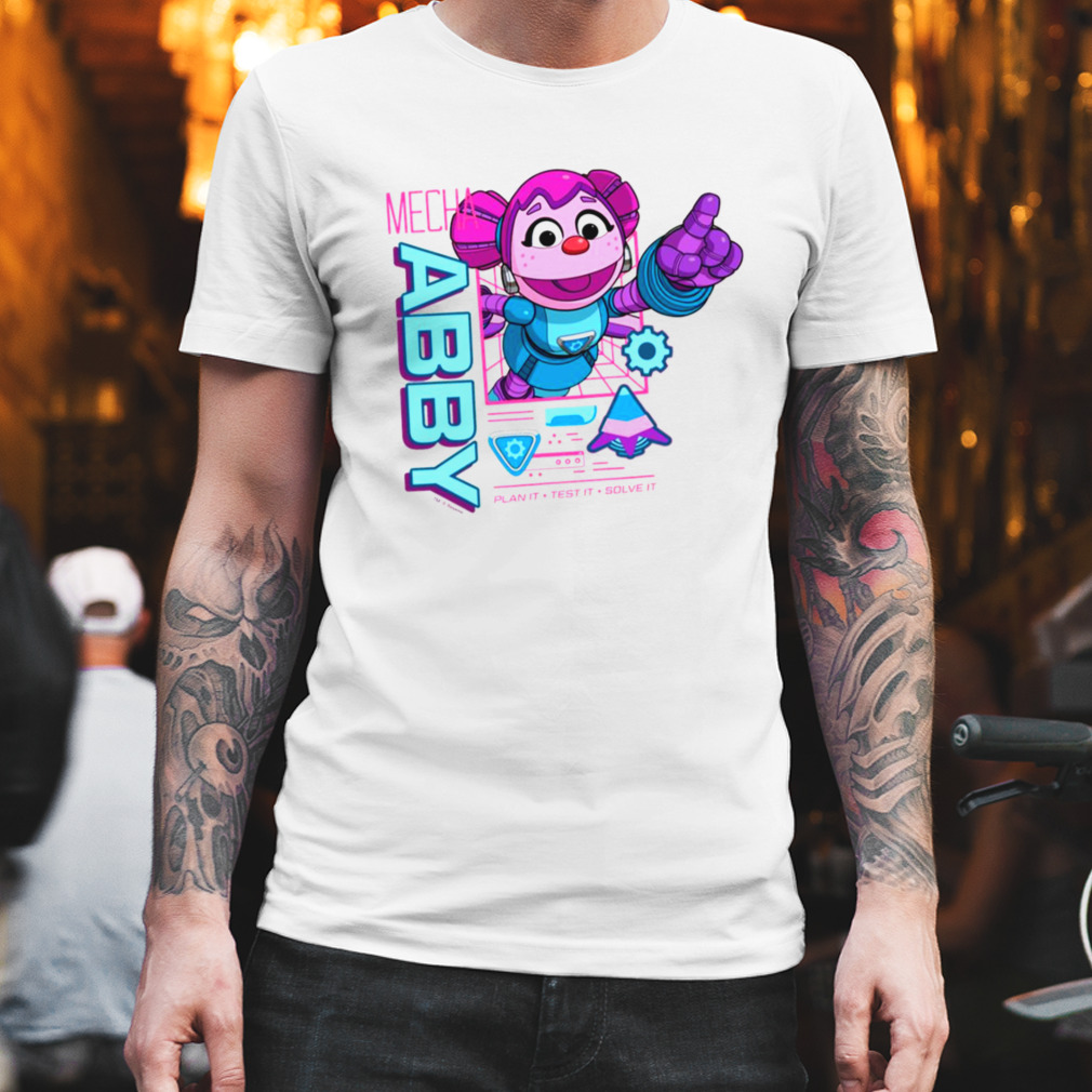 Pink Design Sesame Street Mecha Builders Abby Cadabby shirt