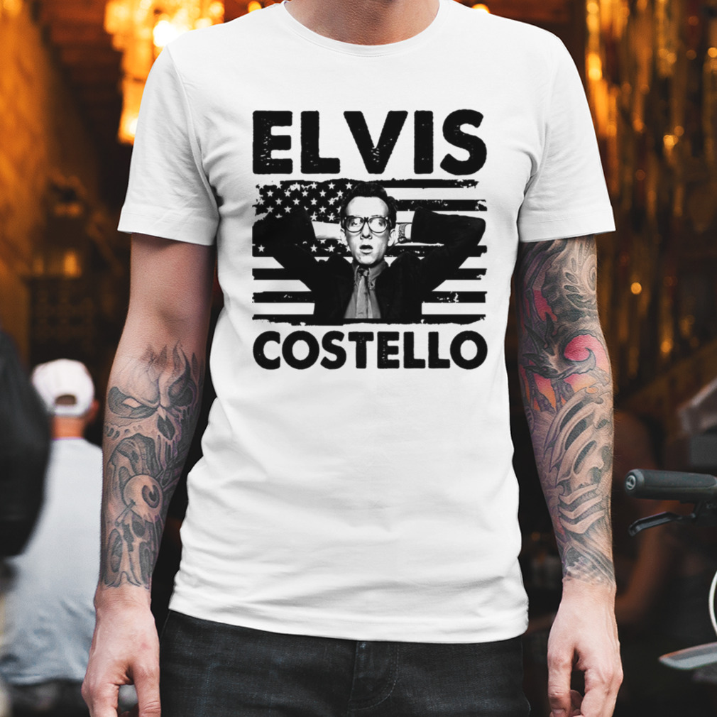 depositum peber godt Proud Hits Elvis Costello Detour Live 2024 Us Flag shirt