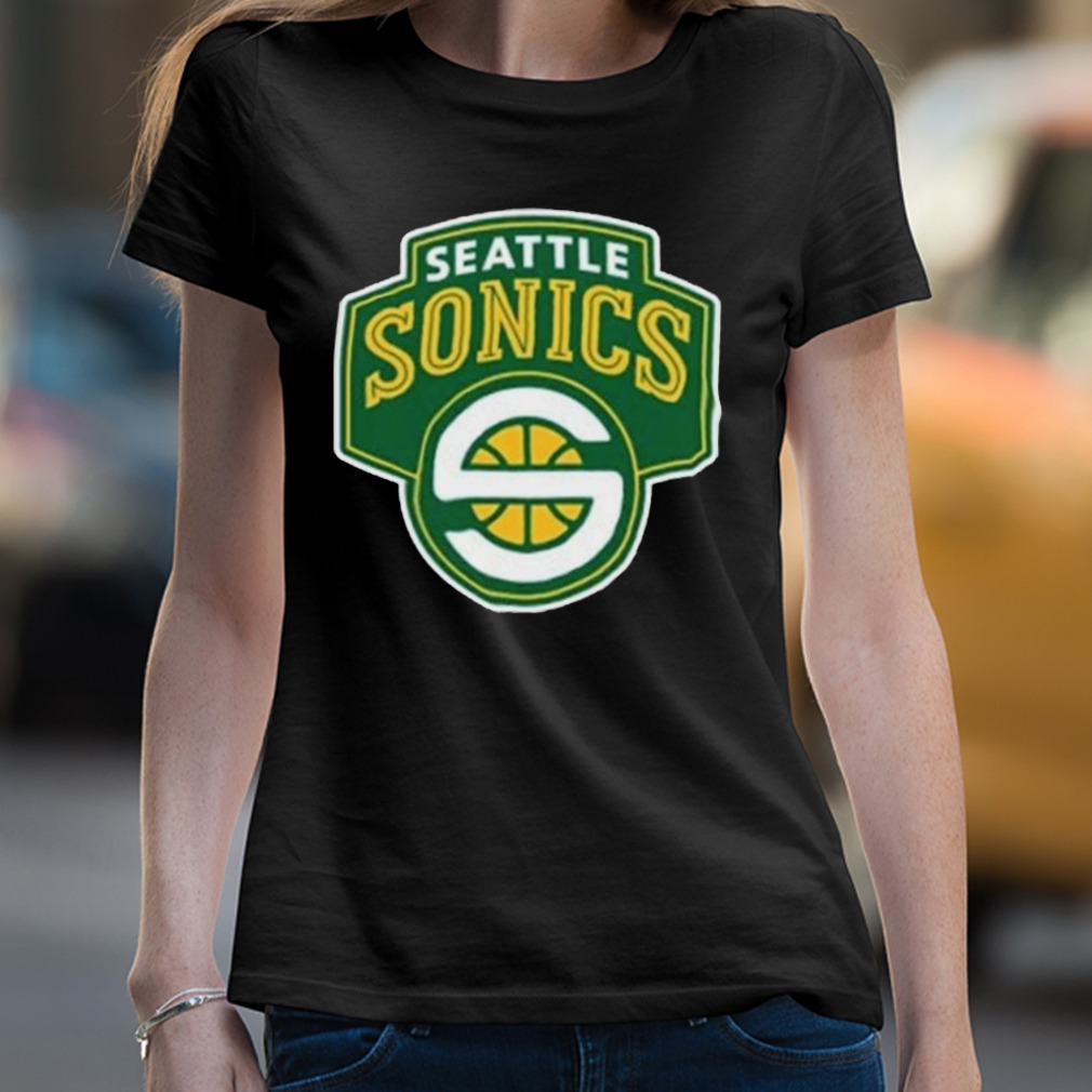 Simply Seattle Seattle Supersonics Black Logo Shirt - Freedomdesign