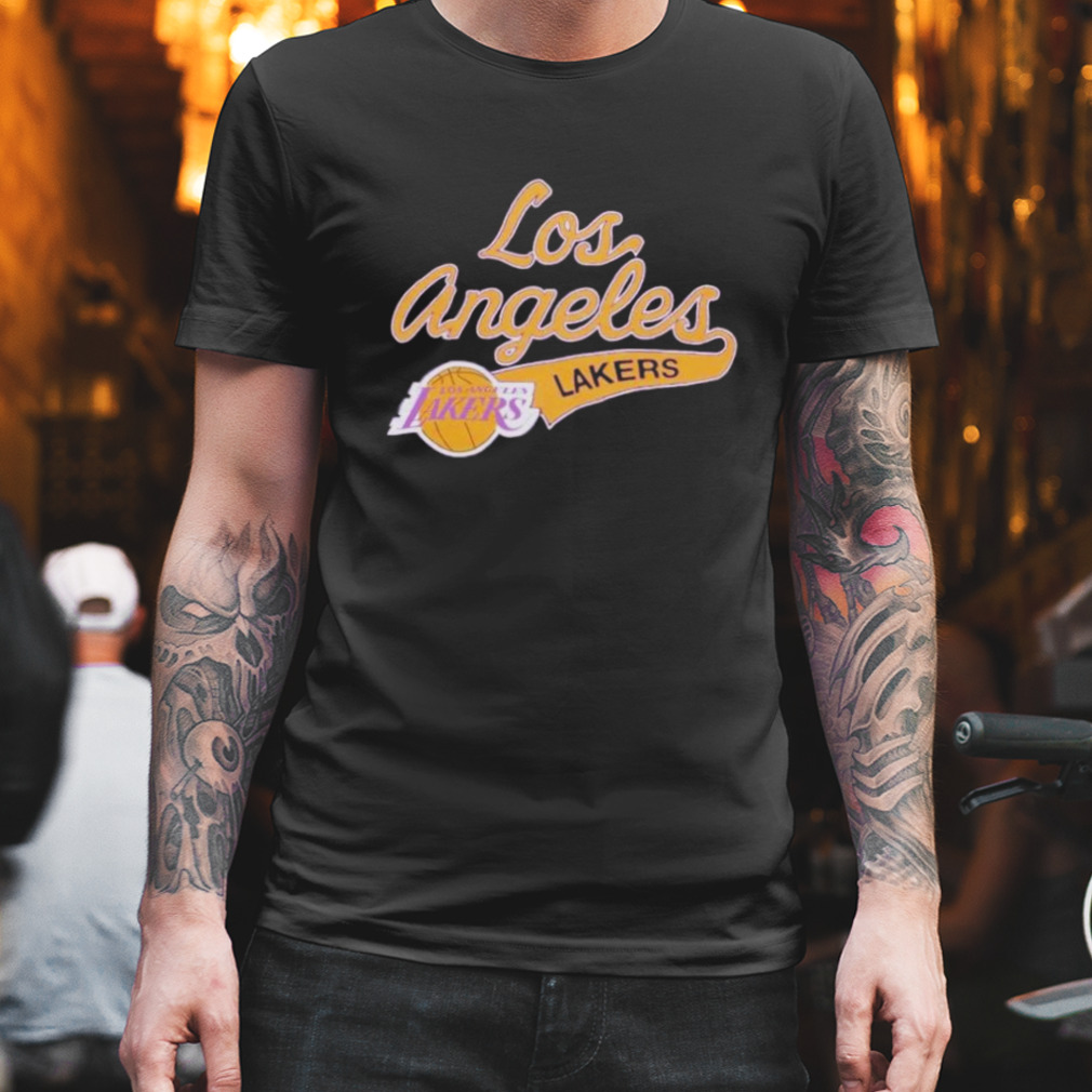 Script Los Angeles Lakers T-shirt - Shibtee Clothing