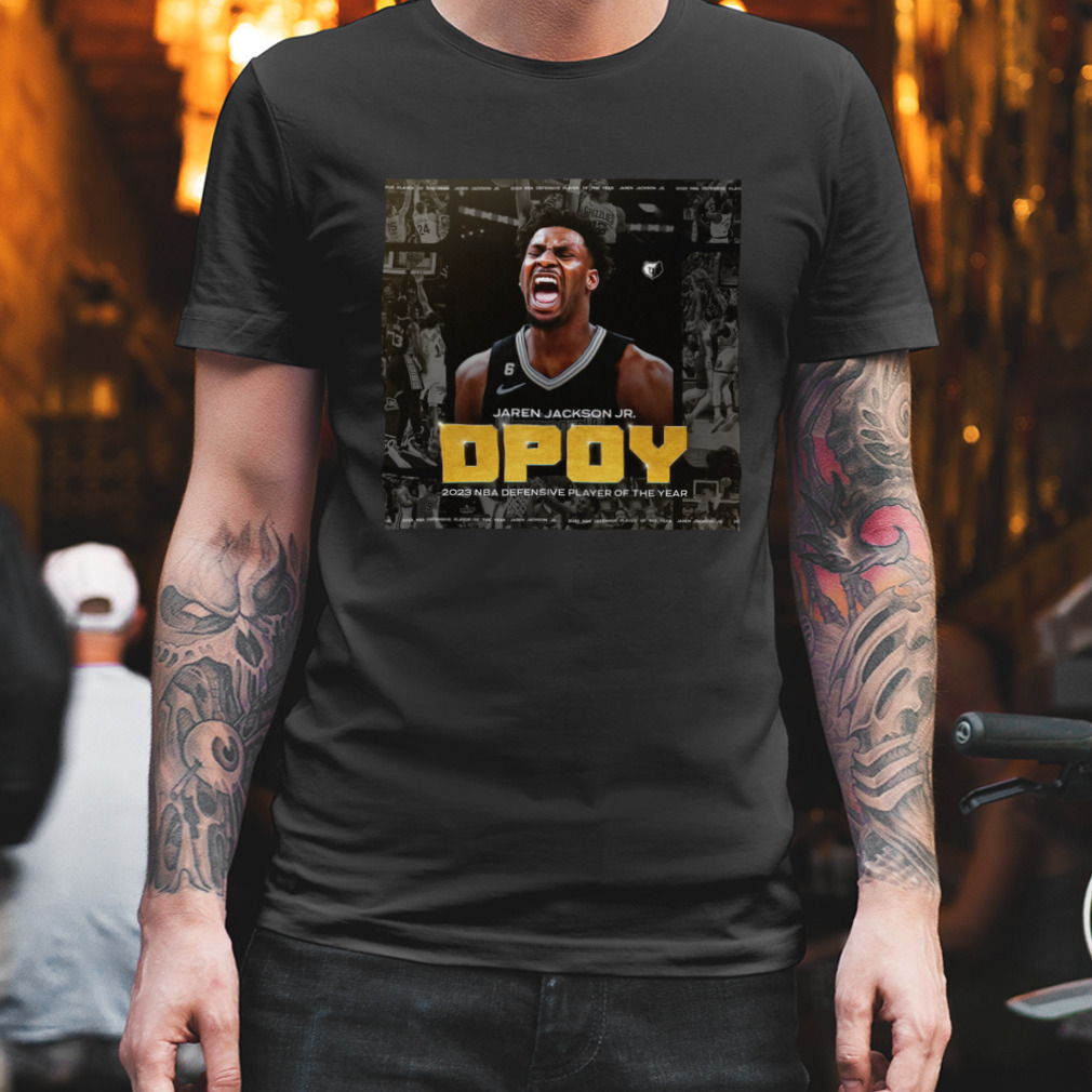 Jaren Jackson Jr Dpoy 2023 Nba Defensive Player Of The Year Poster T-Shirt