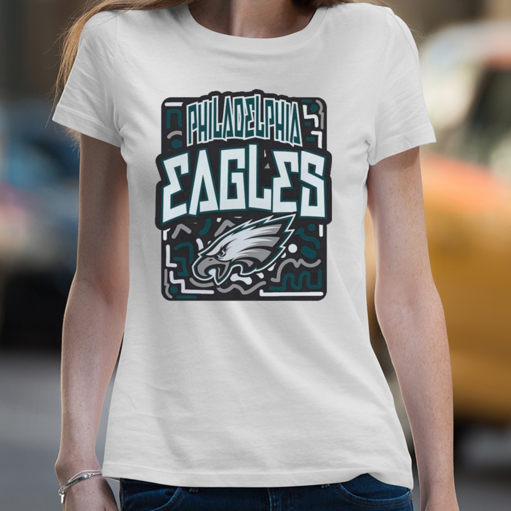 NFL Team Apparel Youth Philadelphia Eagles Tribe Vibe White T-Shirt