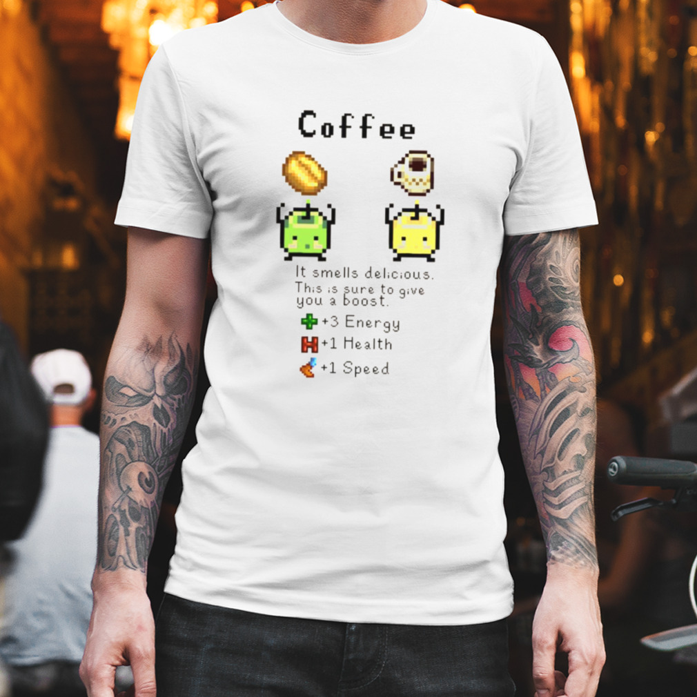 Coffee Junimos Game Design Stardew Valley shirt