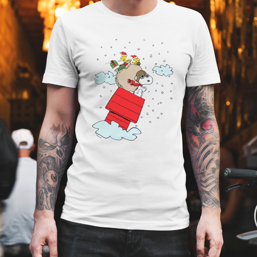 The Red Baron At Christmas Peanuts Snoopy shirt