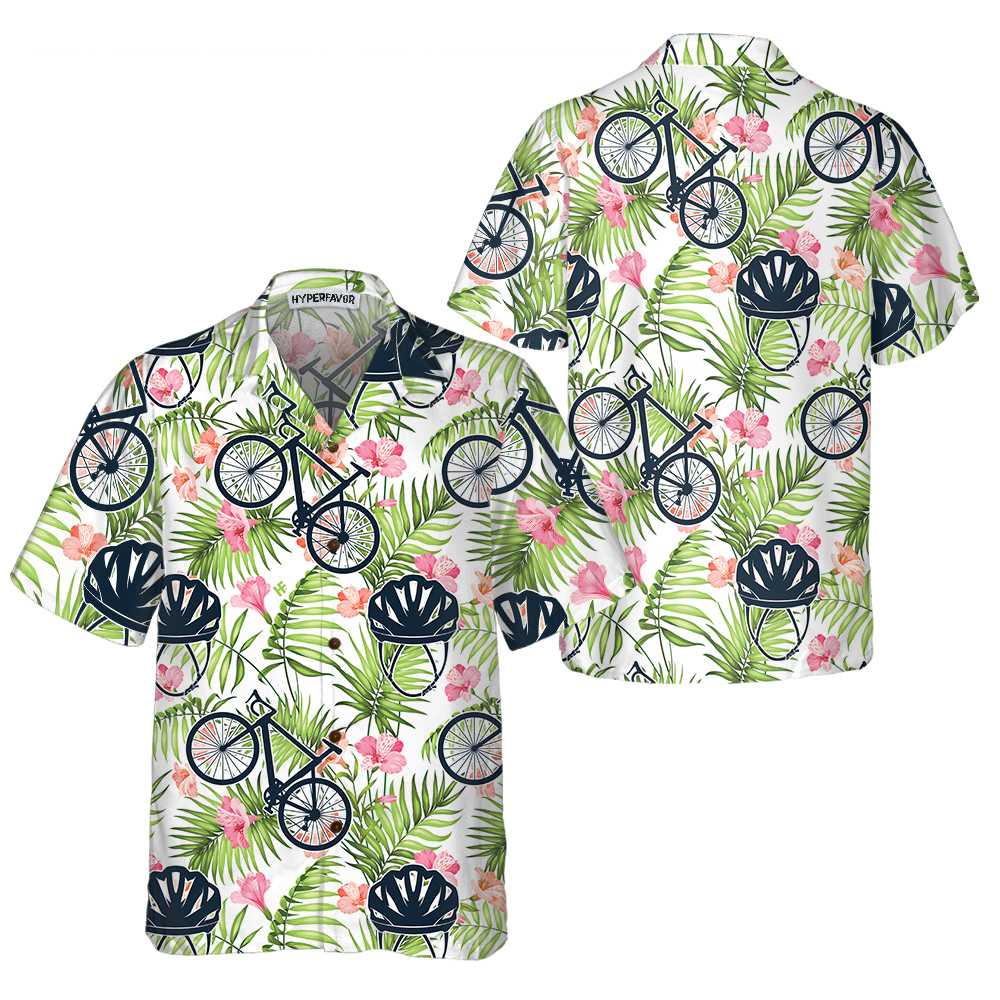 Aloha Cycling Hawaiian Shirt, Bicycle, Best Gift For Bikers