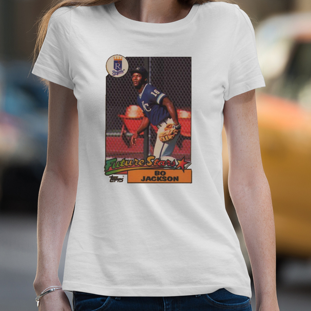 Homage 1987 Topps Future Stars Bo Jackson Royals Shirt