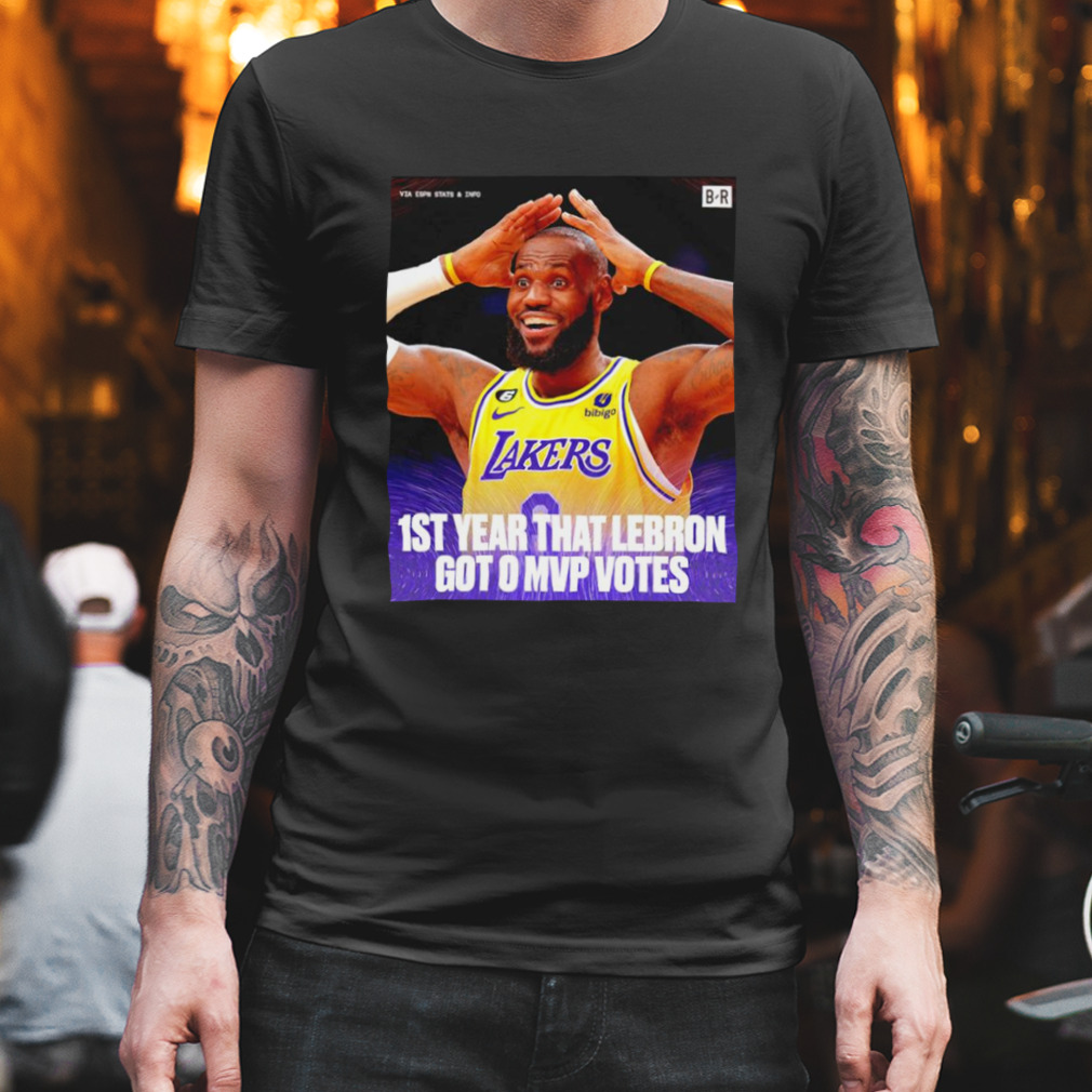 LeBron James 1 st year that Lebron got 0 MVP votes shirt