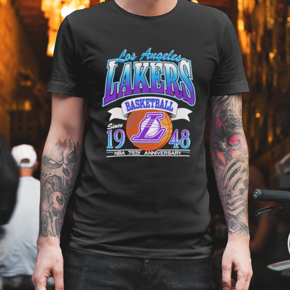 Los Angeles Lakers Basketball Since 1948 Nba 75th Anniversary Lal Fan Shirt