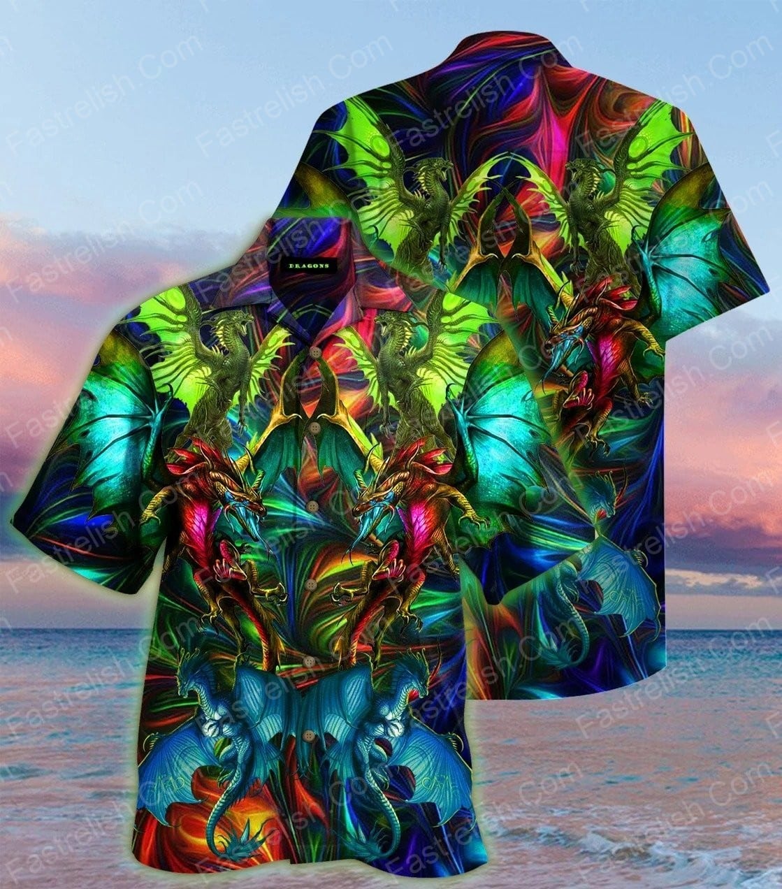 Amazing Dragon Birds Aloha Hawaiian Shirts