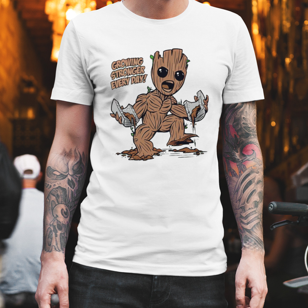 Baby Groot Growing stronger everyday shirt