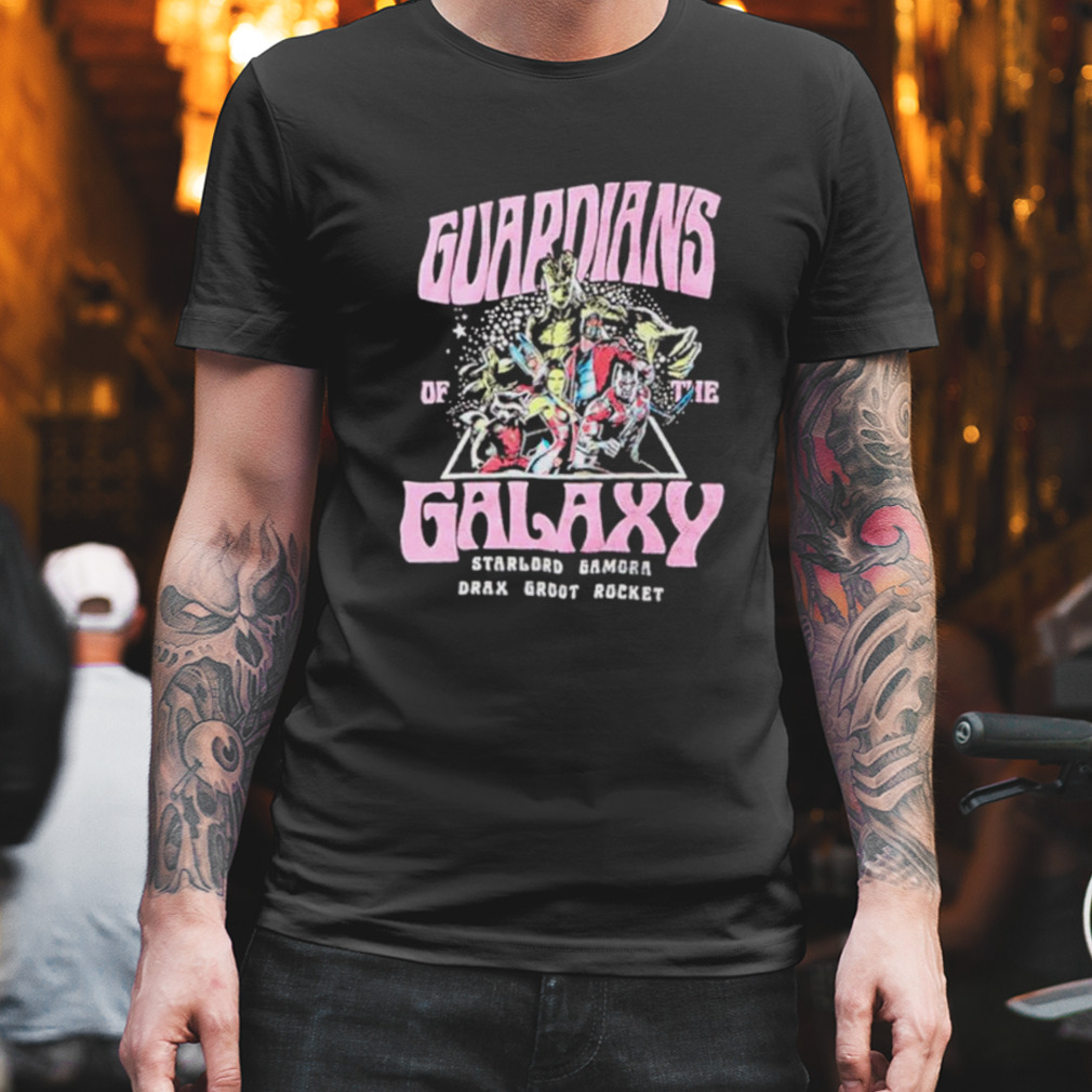 Marvel Guardians of the Galaxy retro triangular portrait shirt