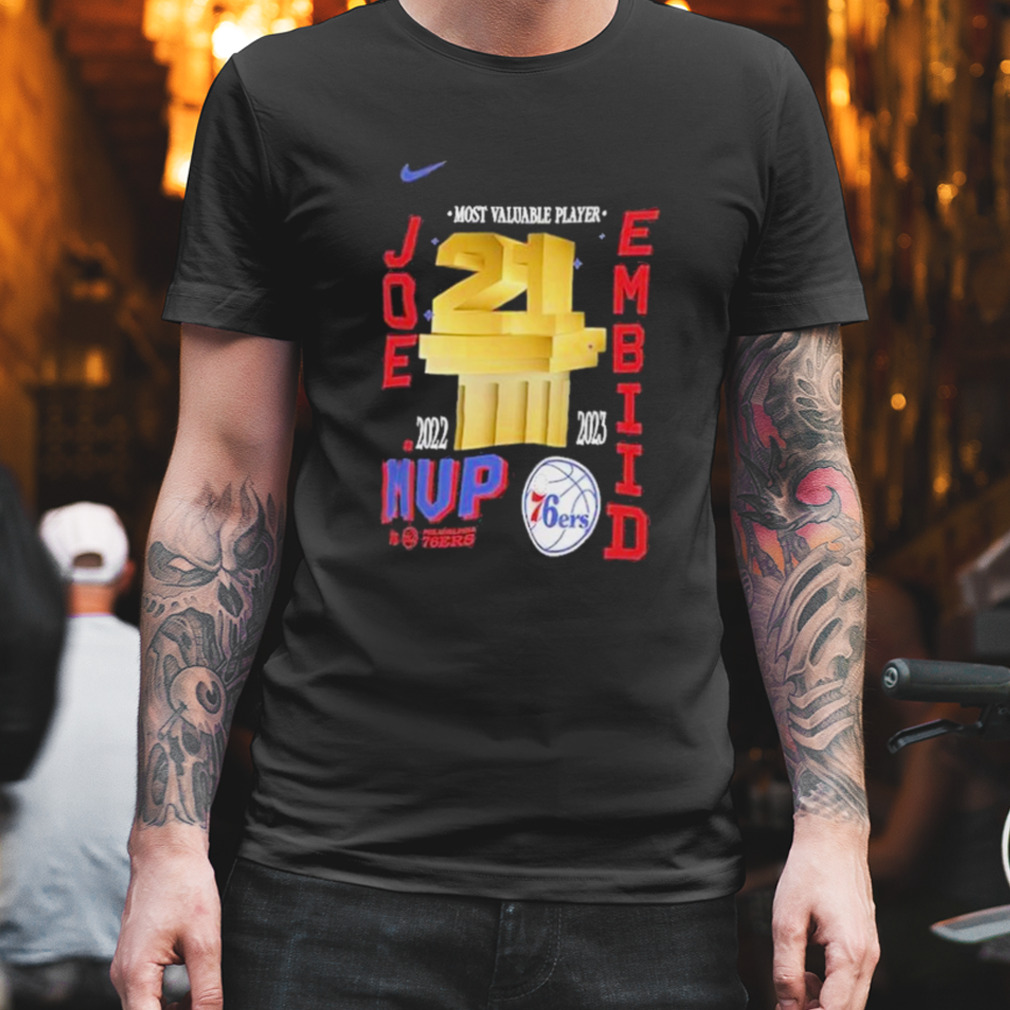 Men’s Nike Joel Embiid Black Philadelphia 76ers 2023 NBA MVP T-Shirt
