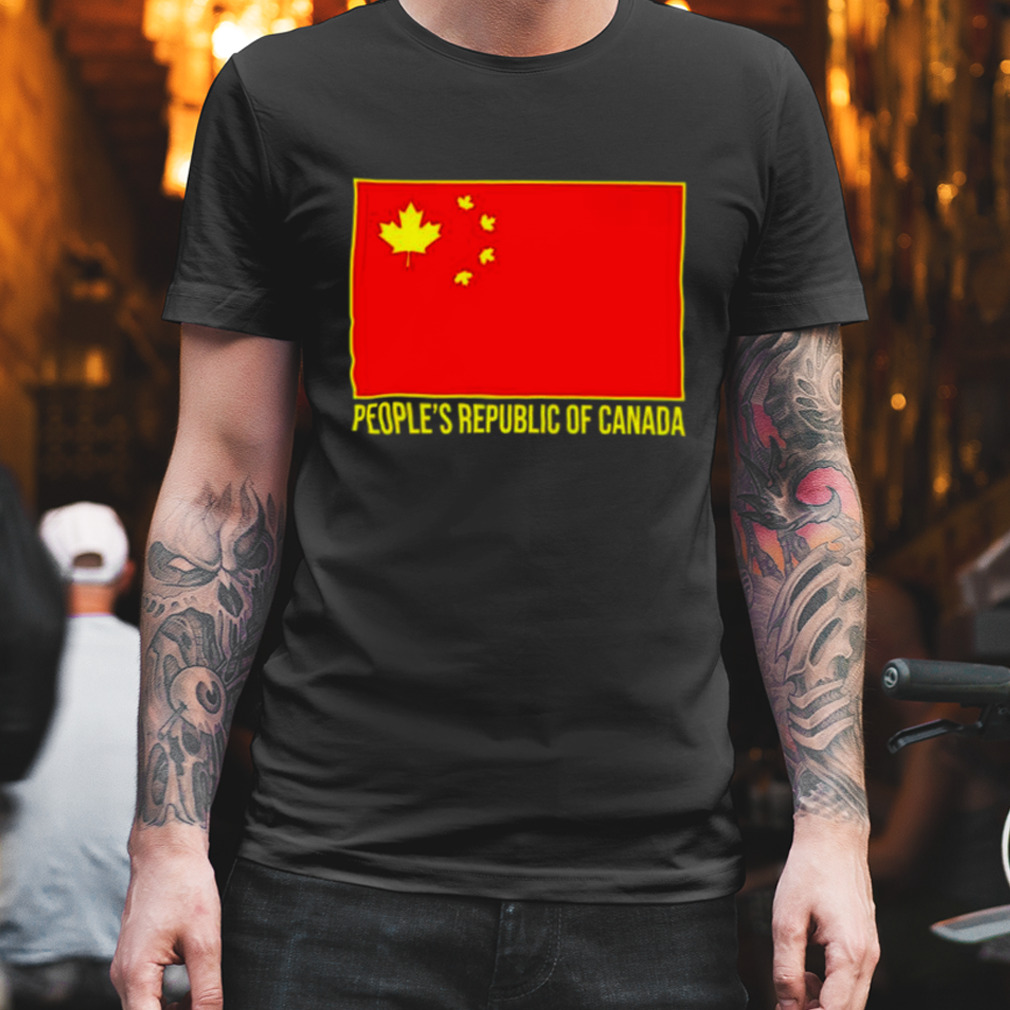 People’s republic of Canada Chinese flag shirt