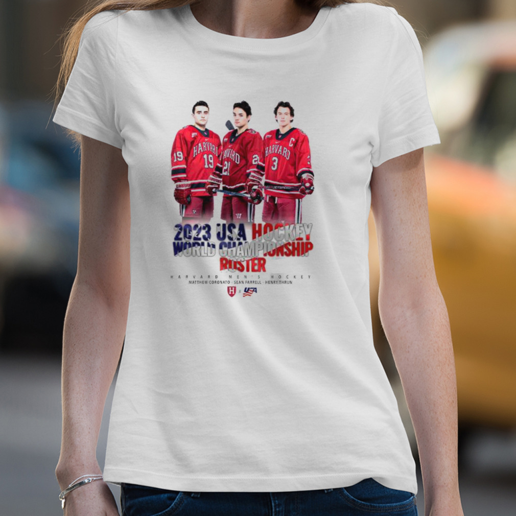 2023 Usa Hockey World Championship Roster Harvard Men's Hockey Shirt