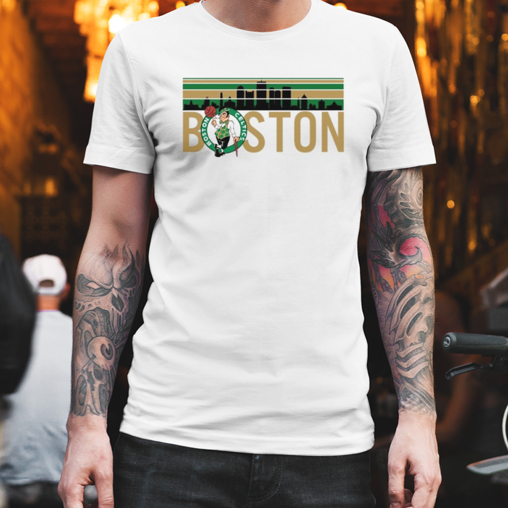 Design Boston celtics sportiqe downtown Boston rowan pullover 2023 T-Shirt