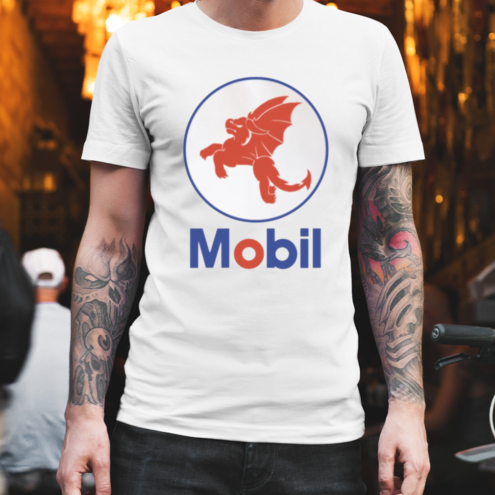 Mobil Red Dragon Parody New Logo shirt