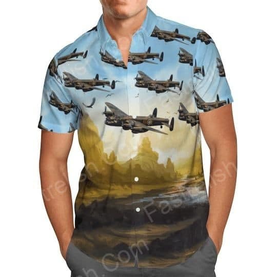 Avro Lancaster Bomber Hawaiian Shirt