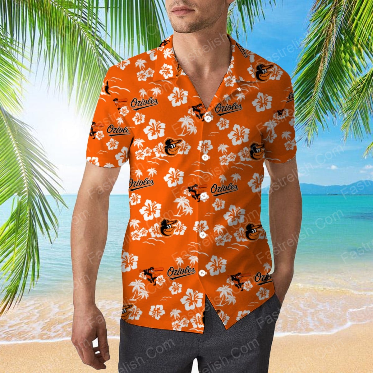 Orioles Hawaiian Shirt for sale