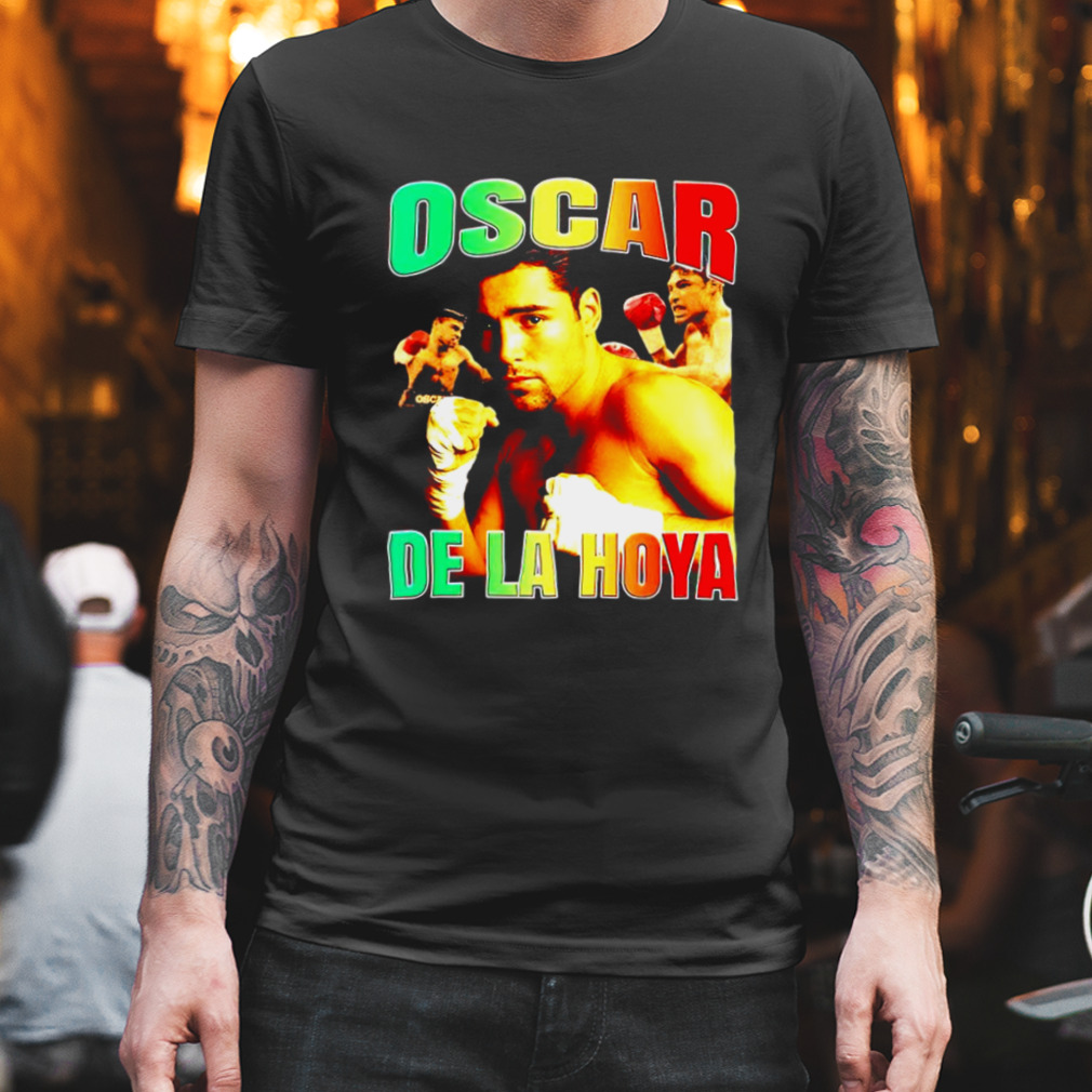 Oscar De La Hoya boxing shirt