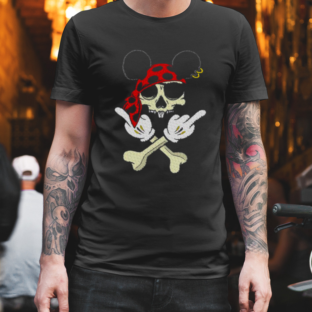 Mickey middle finger the legend of black ears shirt