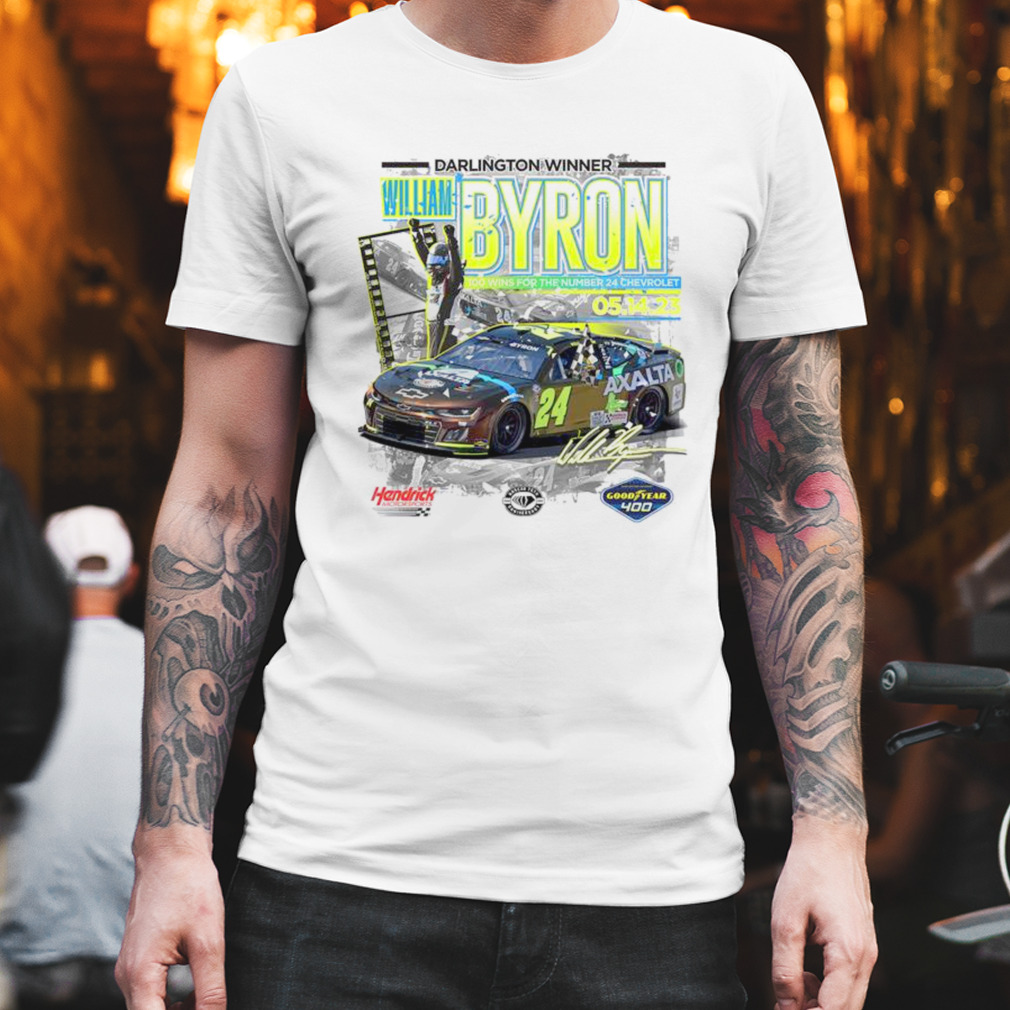 William Byron Checkered Flag Sports 2023 Goodyear 400 Race Winner T-Shirt