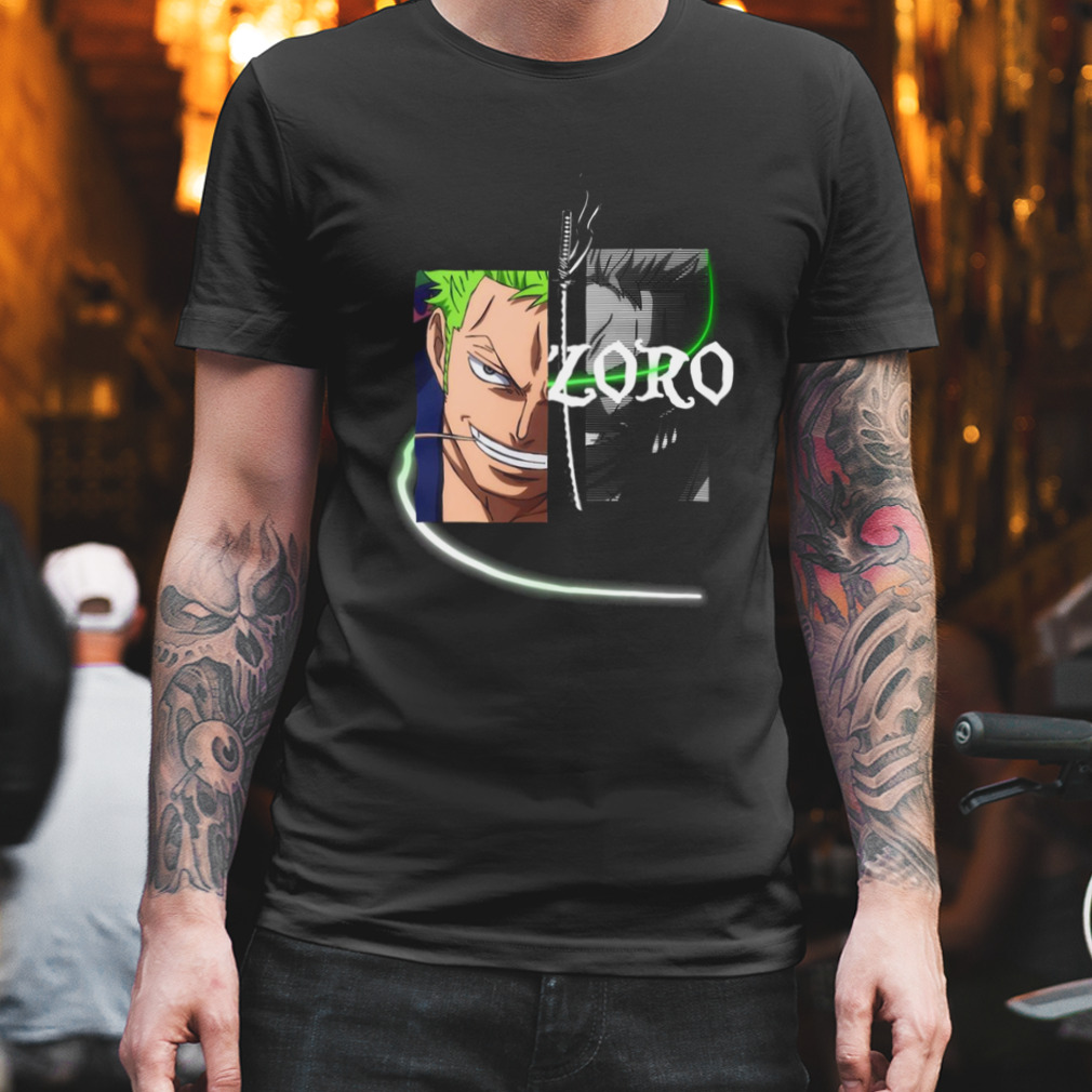 Zoro From One Piece Half And Half shirt