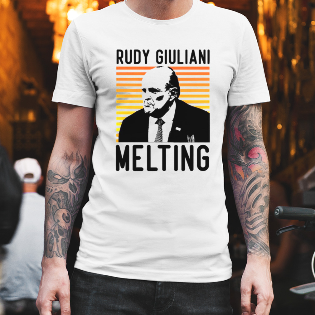 Melting Rudy Giuliani Retro Colored shirt