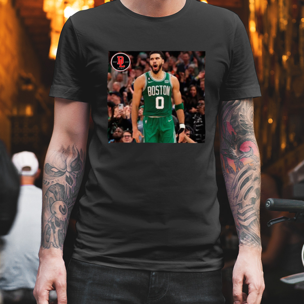 Jayson tatum leads all scorers with 34 points shirt